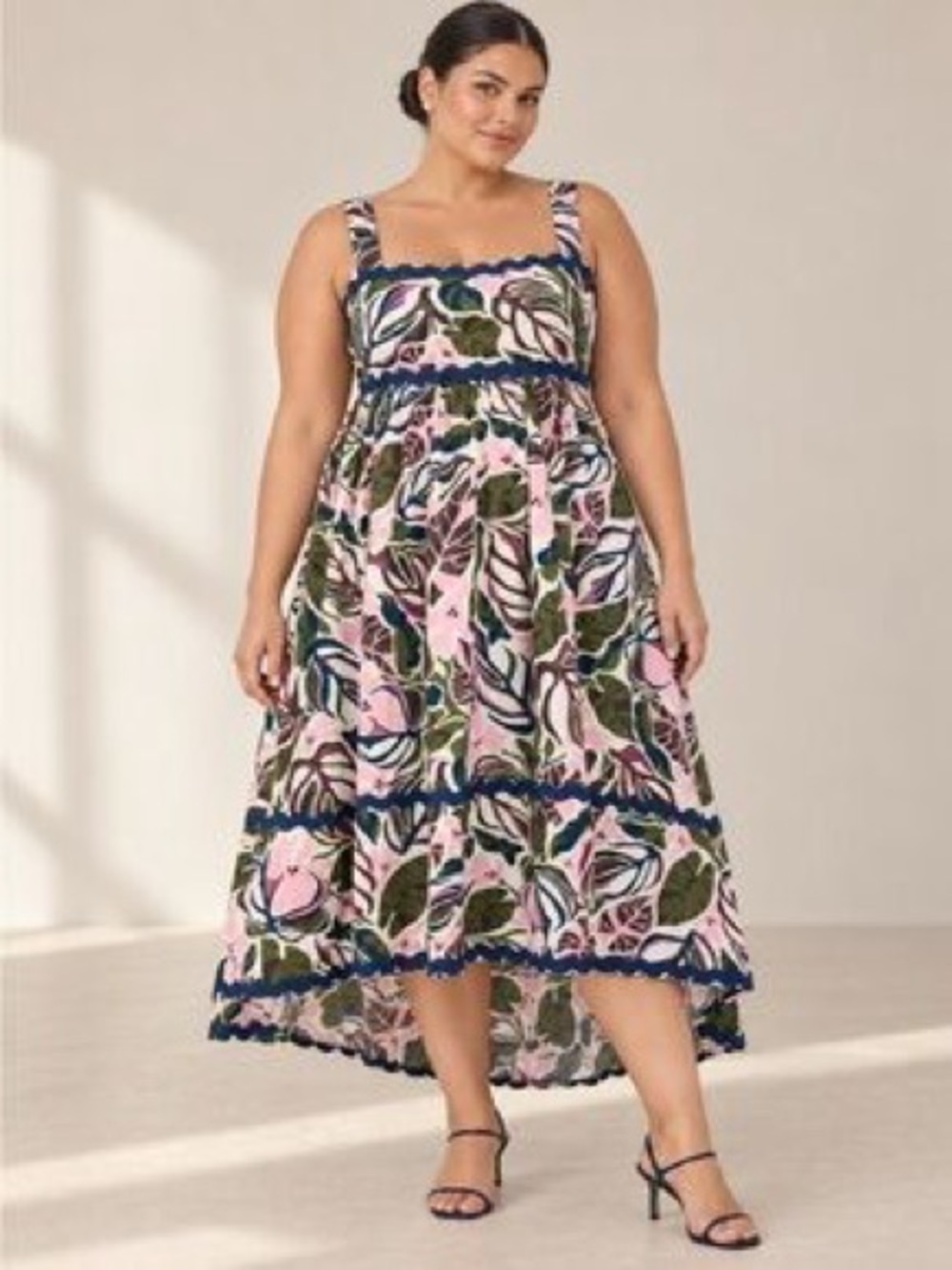 Belle Isle by Torrid Maxi Babydoll Poplin Dress